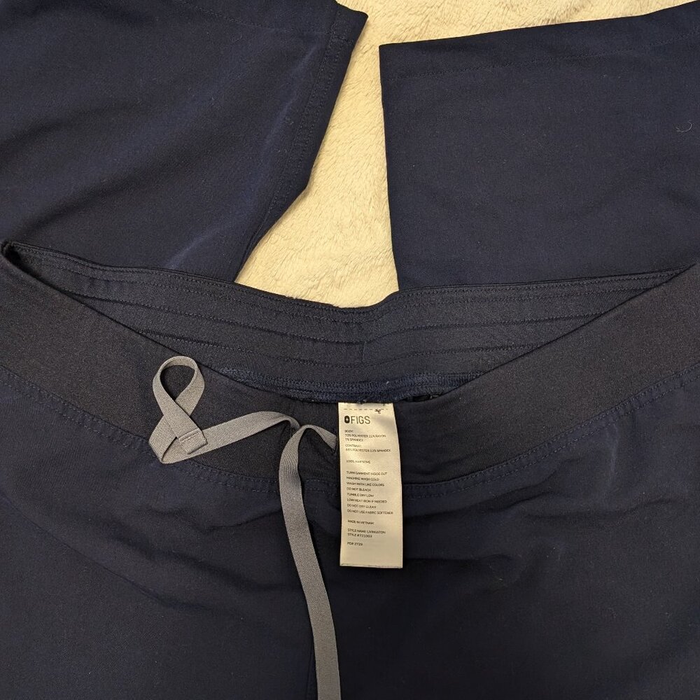 Figs Navy Straight Leg Pants